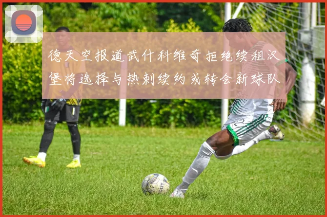 德天空报道武什科维奇拒绝续租汉堡将选择与热刺续约或转会新球队